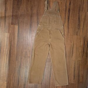 Levi’s Brown Duck Canvas Carpenter Work Overalls W34 L32 Gorpcore Workwear